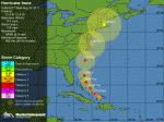 Hurricane Irene five day forcast